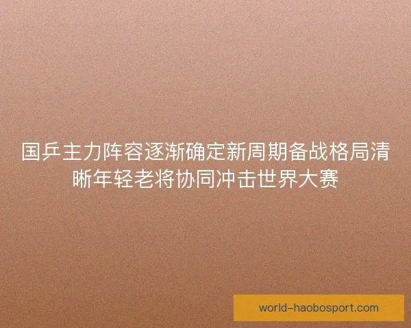 国乒主力阵容逐渐确定新周期备战格局清晰年轻老将协同冲击世界大赛 国乒主力阵容逐渐确定新周期备战格局清晰年轻老将协同冲击世界大赛